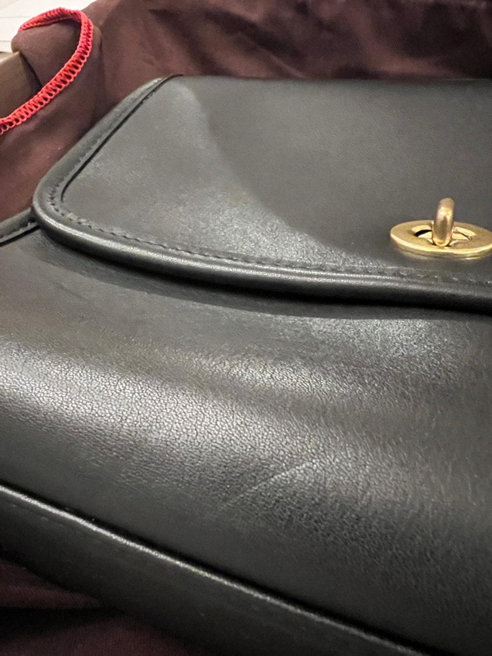 *Never Used* Vintage Coach Court Bag - Black Leather - 9870 - Picture 14 of 14